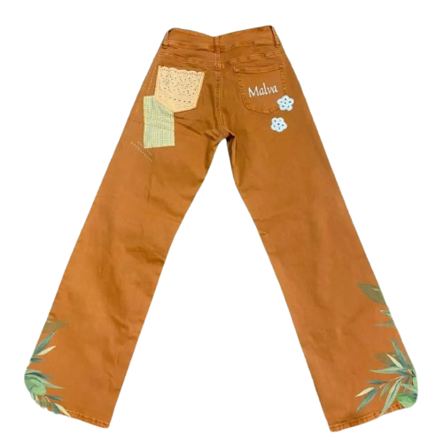 Pantalón Jean Dama Naranja