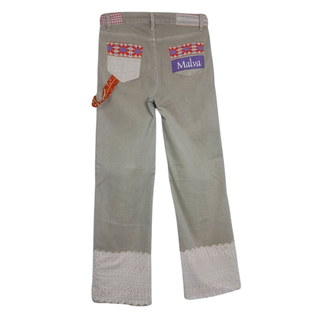 Pantalón dama beige