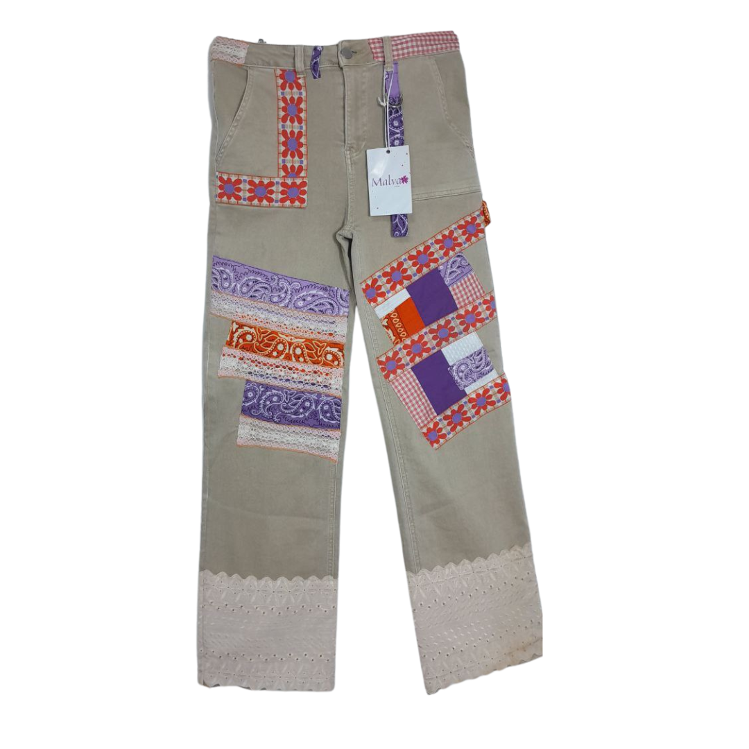 Pantalón dama beige